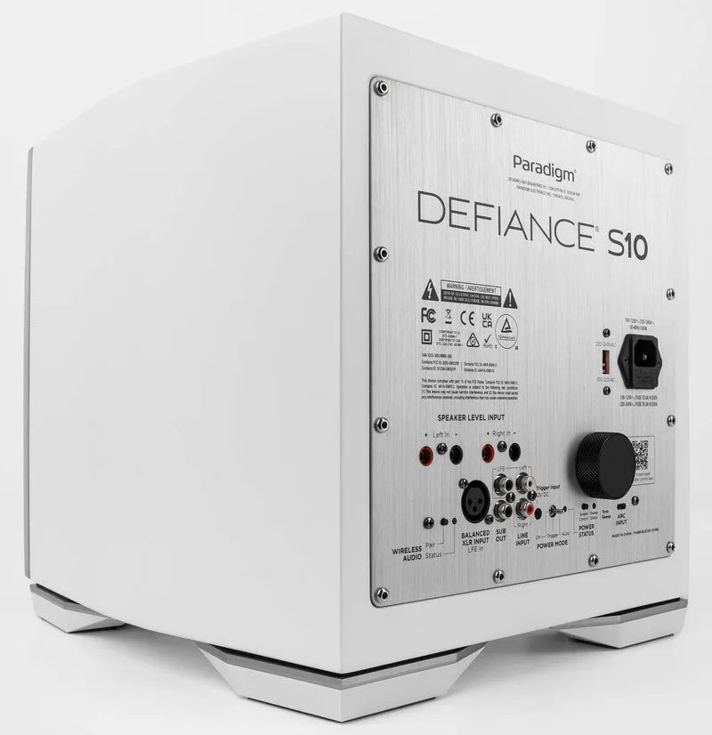 Paradigm Defiance S10 - Caisson de basses 500Watts avec HP de graves de 10''