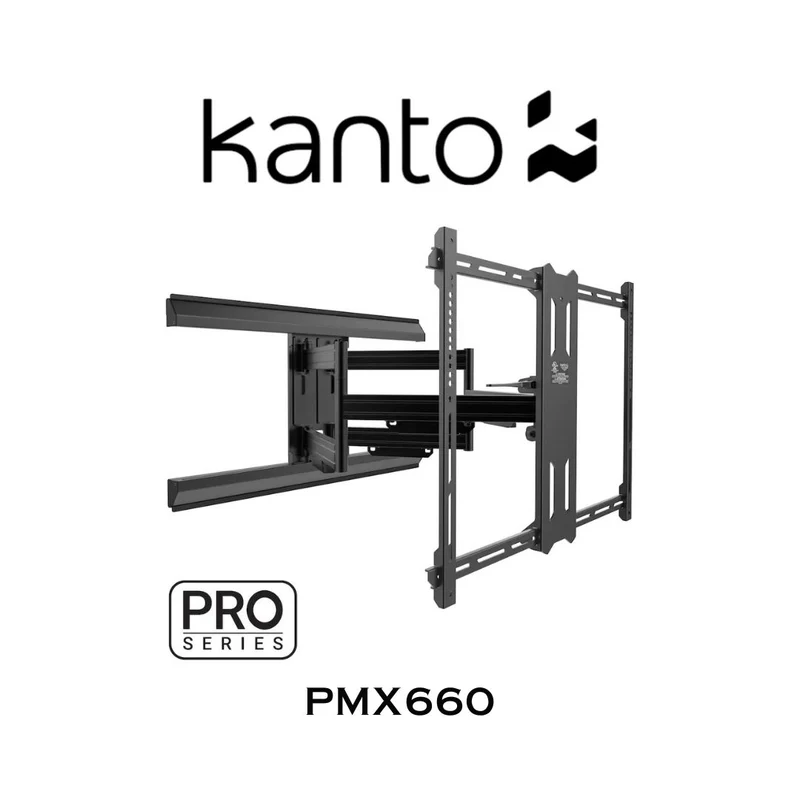 KANTO PMX660 -Support mural articulé pour téléviseurs de 37'' à 80'', 125 lb
