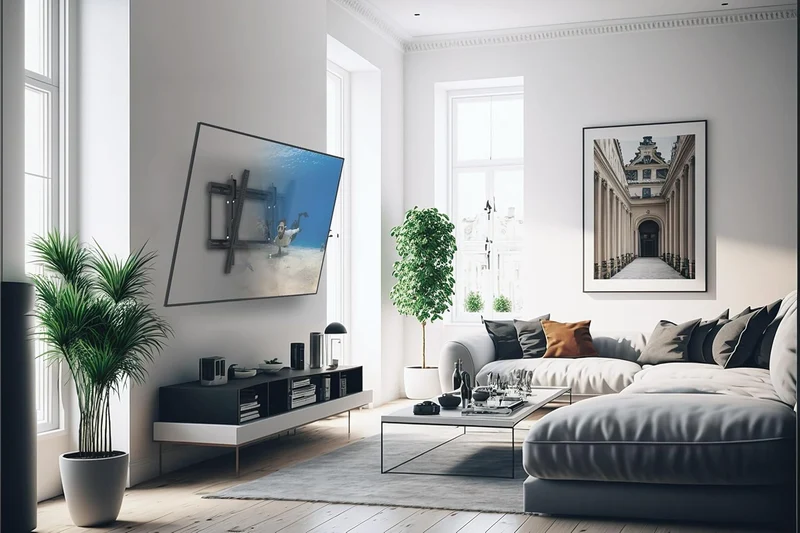 KANTO TE300-KANTO - Support mural articulé pour téléviseur de 43'' à 90'', 150 lb