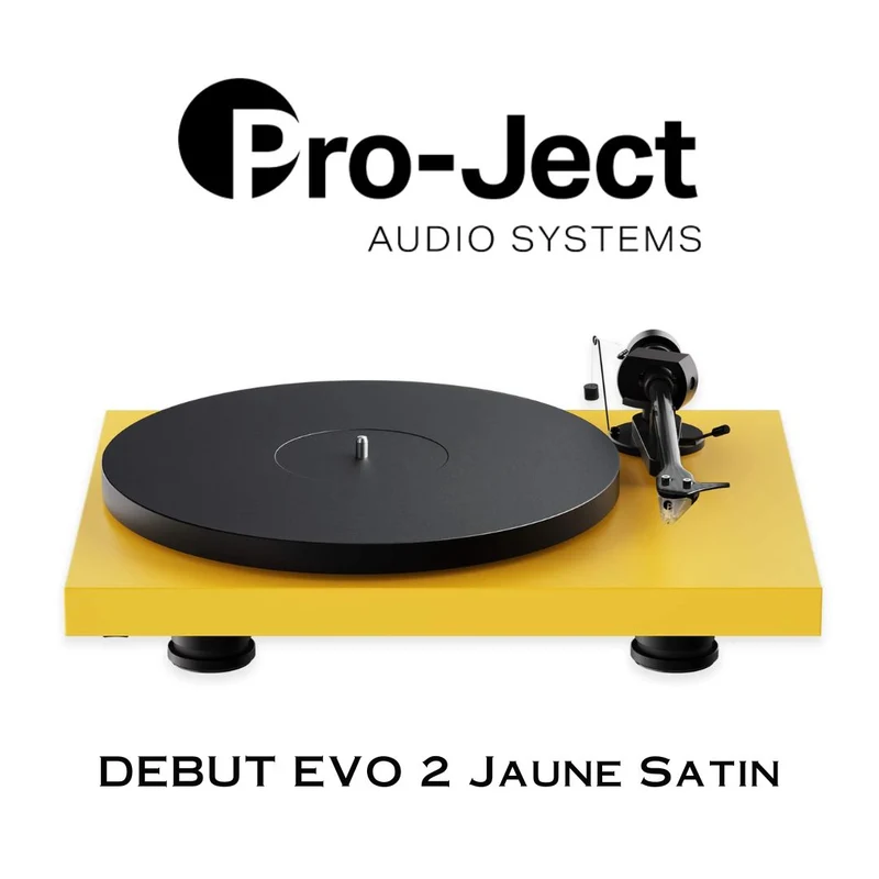 Pro-Ject Debut EVO 2 - Table tournante haut de gamme avec cartouche Pick It MM EVO