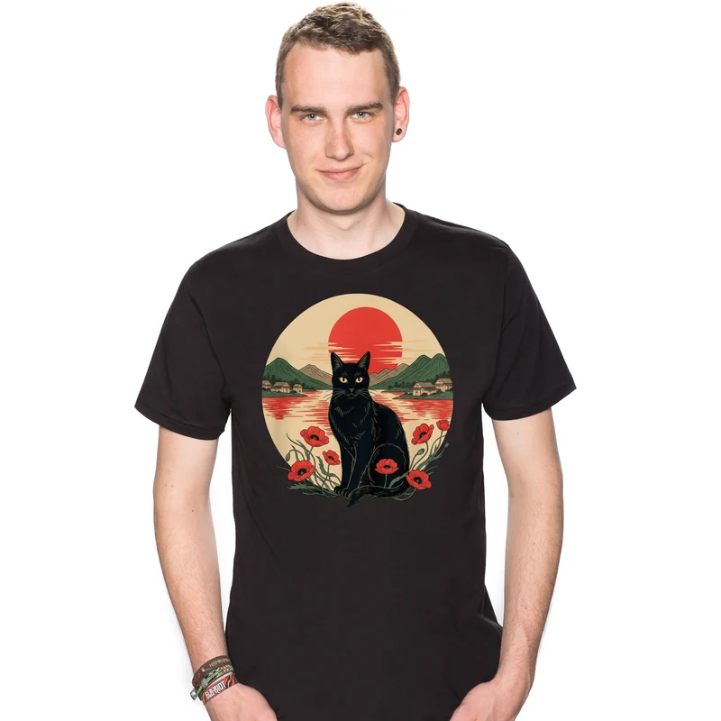 Chat au Coucher de Soleil