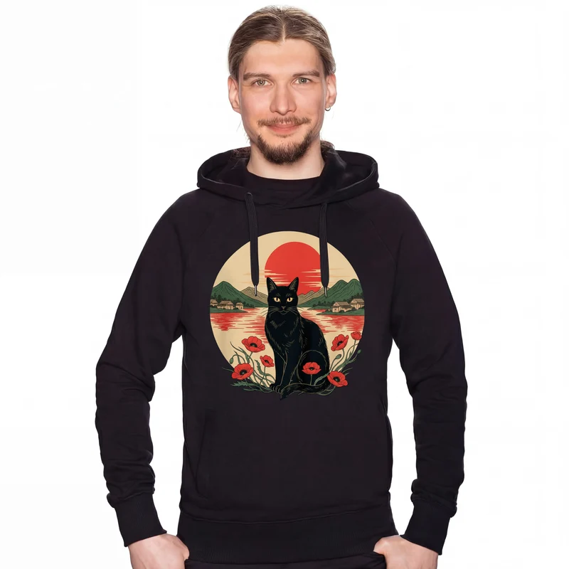 Chat au Coucher de Soleil
