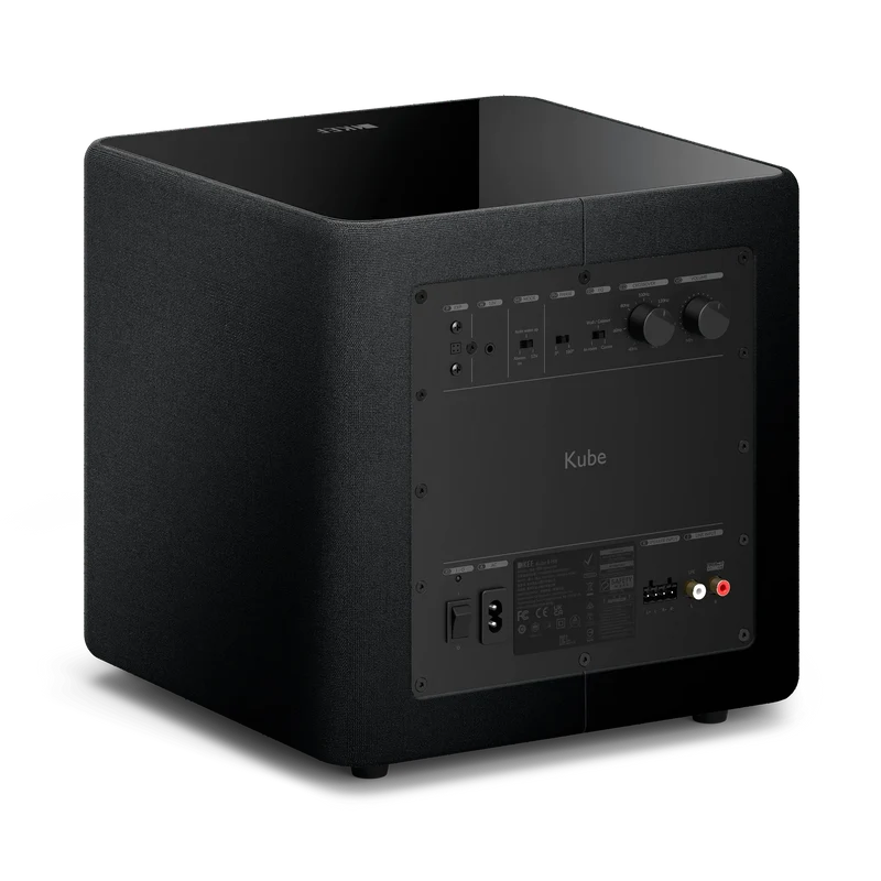 KEF Kube 8 - Caisson de basses actif scellé de 8 pouces à projection frontale 300 Watts