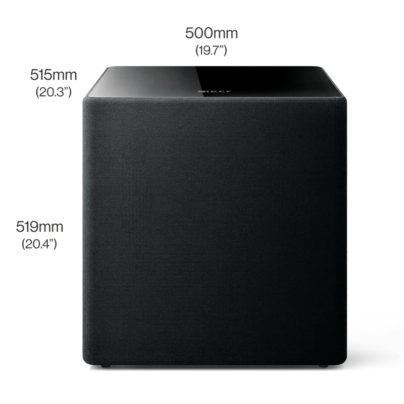 KEF Kube 15 MIE - Caisson de basses actif scellé de 15 pouces à projection frontale 300 Watts