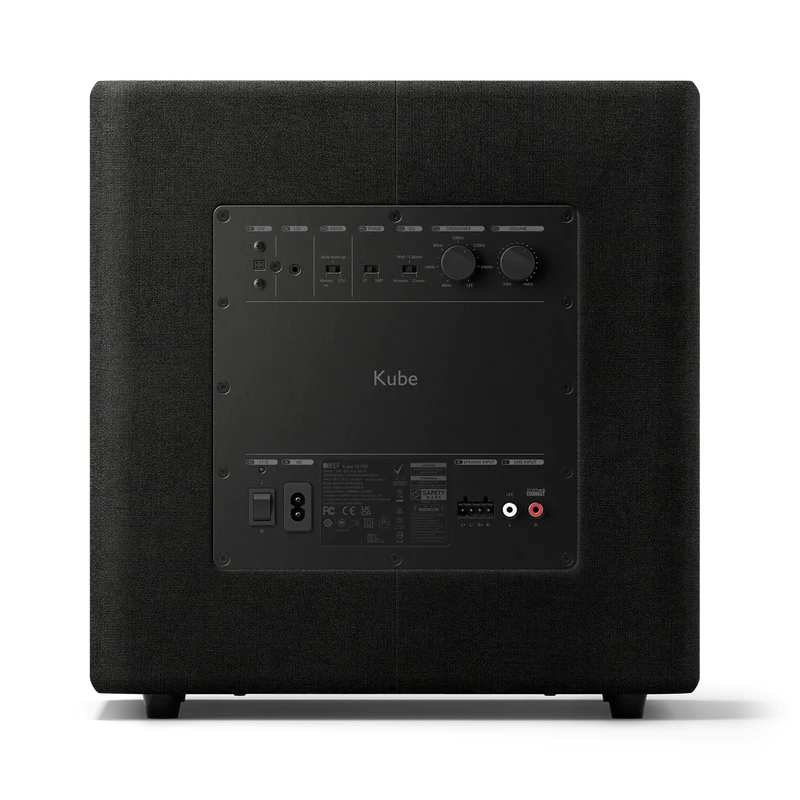 KEF Kube 10 MIE - Caisson de basses actif scellé de 10 pouces à projection frontale 300 Watts