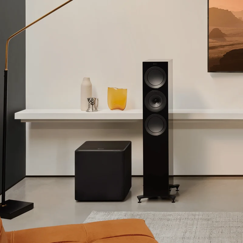 KEF Kube 12 MIE - Caisson de basses actif scellé de 12 pouces à projection frontale 300 Watts