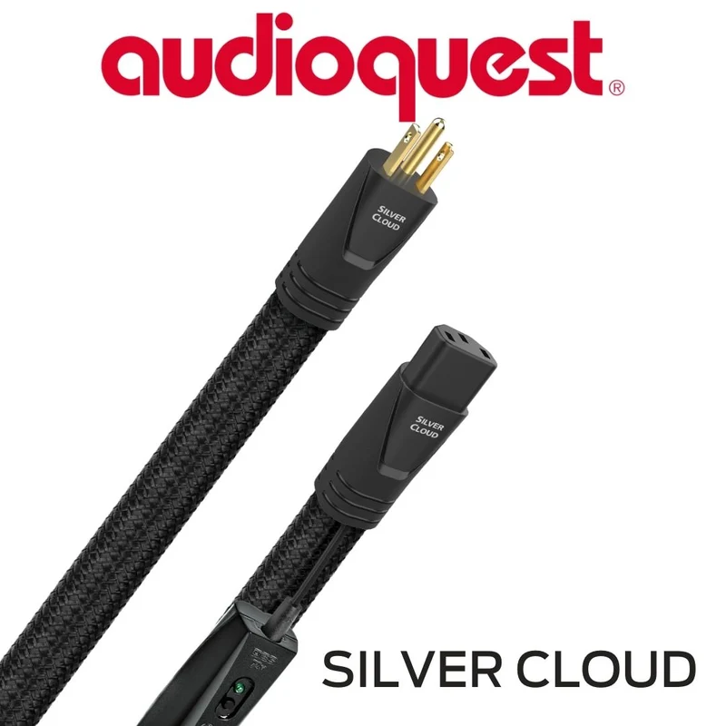 Audioquest Silver Cloud - Câble d'alimentation tripolaire Calibre 12AWG 20 Amp@60HZ 72vDBS PSS PSC+