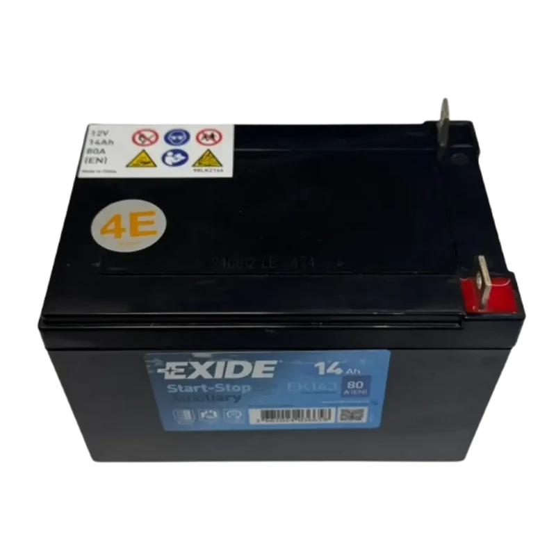 Batterie AGM Exide EK143 12V 14Ah 80A Start-Stop auxiliaire pour véhicule