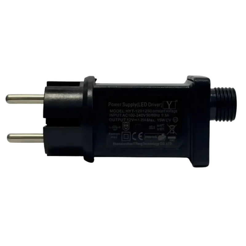 Transformateur secteur 12V 15W pour guirlandes de décoration et de Noël