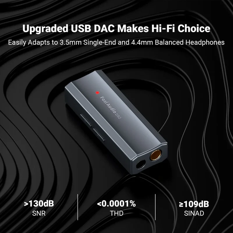 Fosi Audio DS2 Portable Hi-Res DAC & Amp