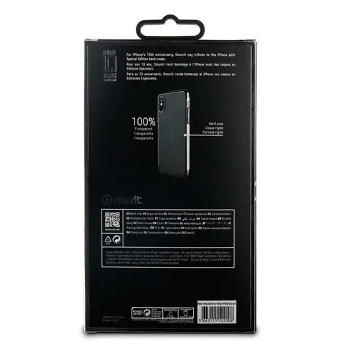 MUVIT CRYSTAL BLACK EDITION CASE: APPLE IPHONE X/XS