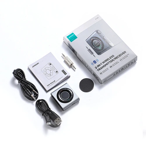 JOYROOM BLUETOOTH TRANSMITTER TO TRANSMITTER / RECEIVER FOR CAR, GRAY TV JR-CB2