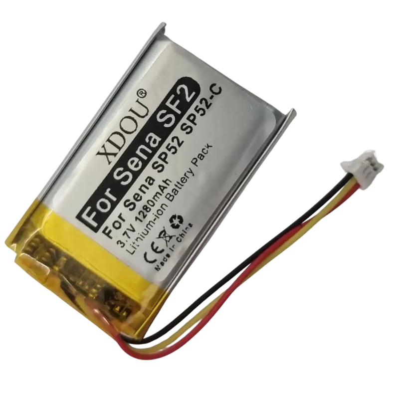 Batterie 3.7v Li-Po 1280mAh pour intercom Sena 3 fils SP52