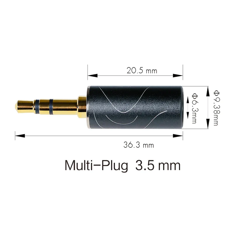 OE Audio MULTI-PLUG Full Set of Interchangeable 2.5mm / 3.5mm / 4.4mm Jack Connectors