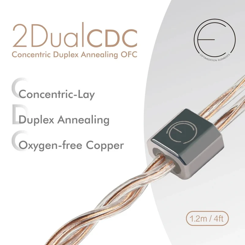 OE Audio 2DualCDC Oxygen-Free-Copper IEM Upgrade Cable