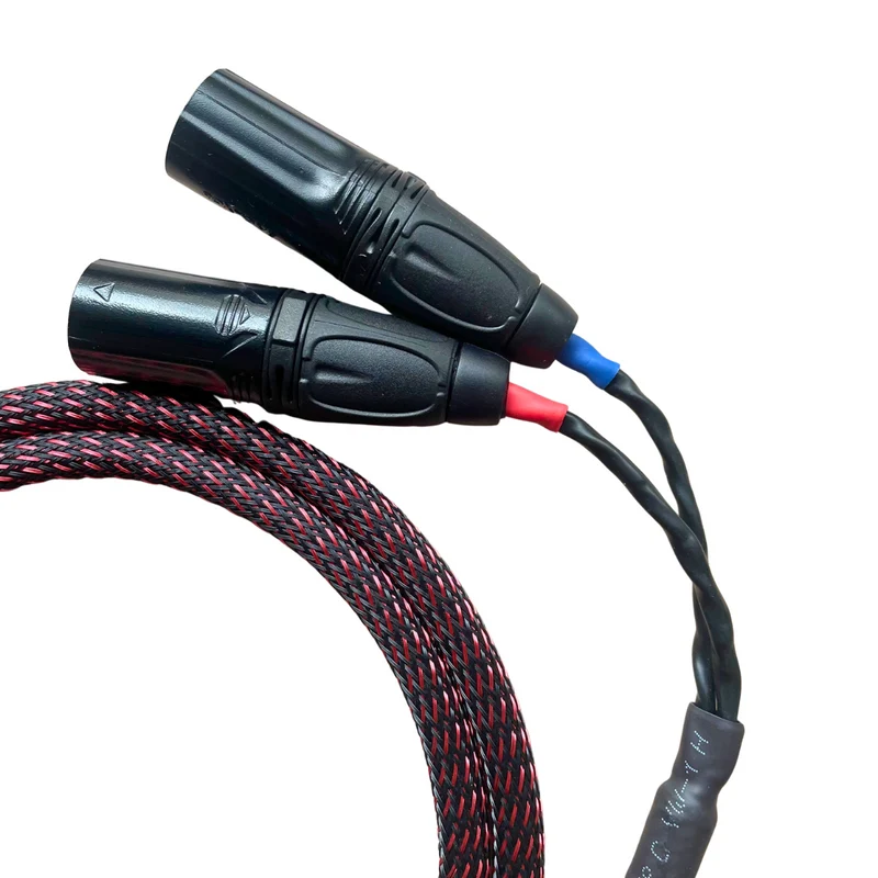 EarAudio Premium Dual 3 Pin XLR To 4.4mm Male Interconnects Cable