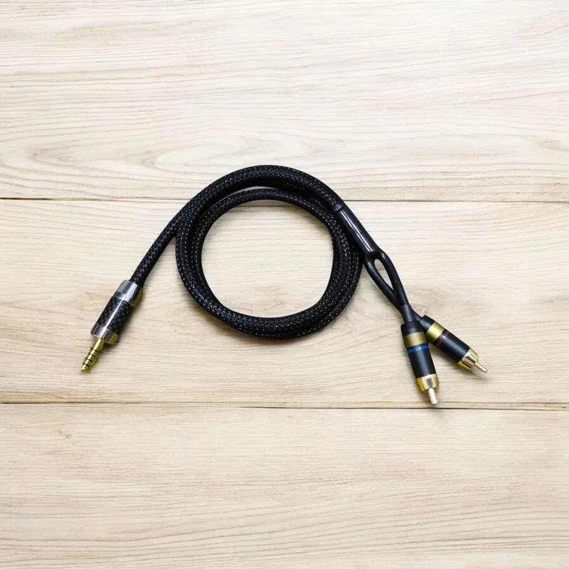 EarAudio Premium Dual RCA To 4.4mm Male Interconnects Cable