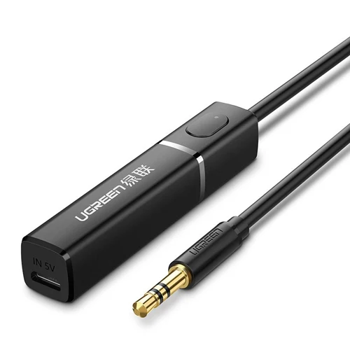 WIRELESS AUDIO ADAPTER BLUETOOTH 5.0 TRANSMITTER UGREEN MINI JACK 3.5 MM BLACK