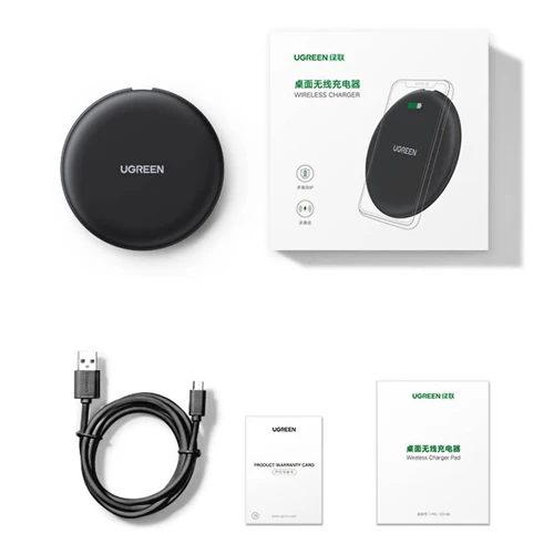 15W BLACK QI WIRELESS CHARGER - UGREEN
