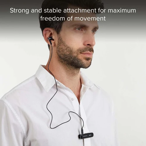 WIRELESS EARPHONES WITH HOOK, BLACK-SBS