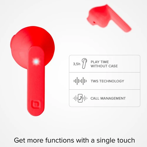 EARBUDS AIR FREE TWS, RED