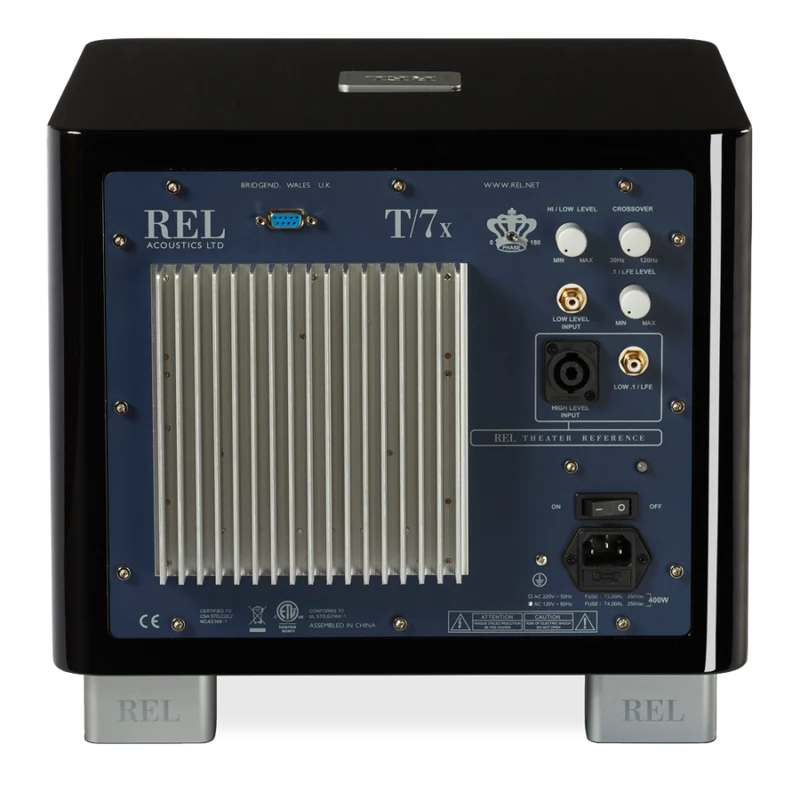 REL T7/XCaisson de basses 200Watts avec un haut-parleur de graves de 8'' et un passif de 10''