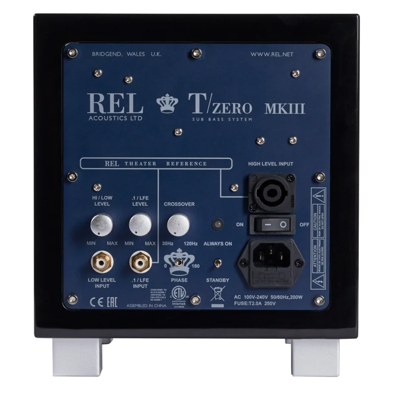REL Tzero MKII - Caisson de basses 100Watts avec haut-parleur de graves 6.5''