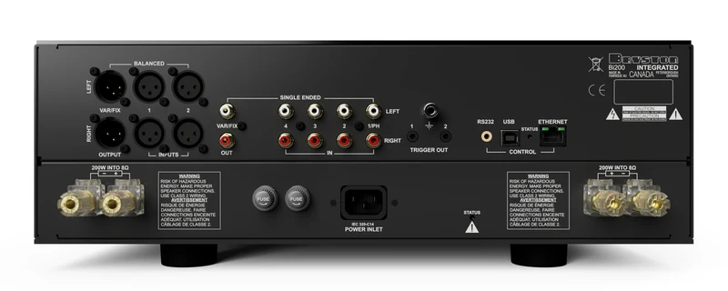 Bryston Bi200 - Amplificateur stéréo intégré 200Watts par canal, préamplificateur BP-19 et amplificateur 3B Cubed