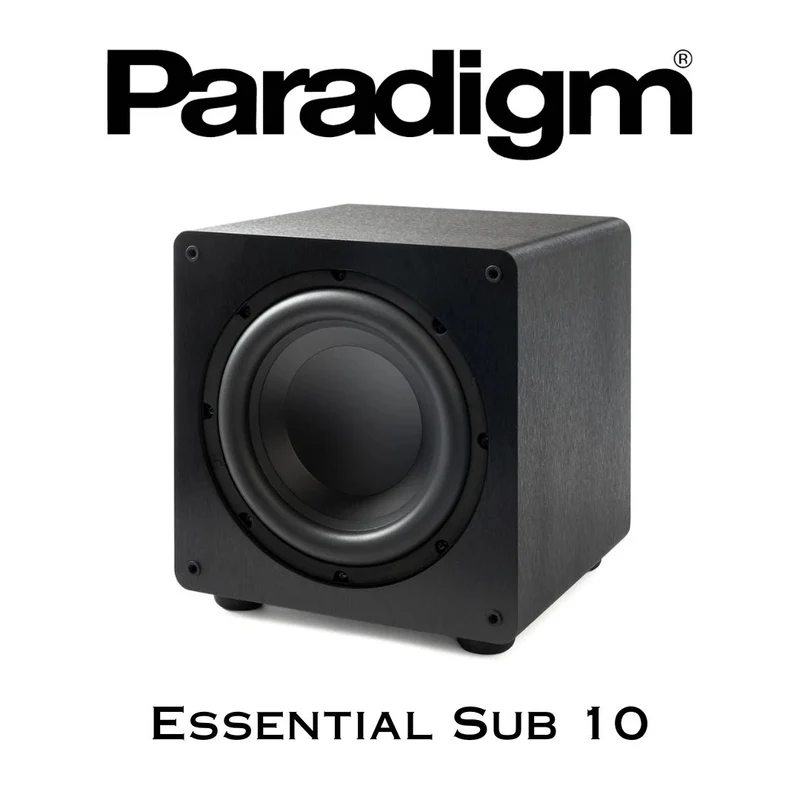Paradigm Essential Sub10 - Caisson de basses 200Watts RMS scellé avec haut-parleur de graves 10''
