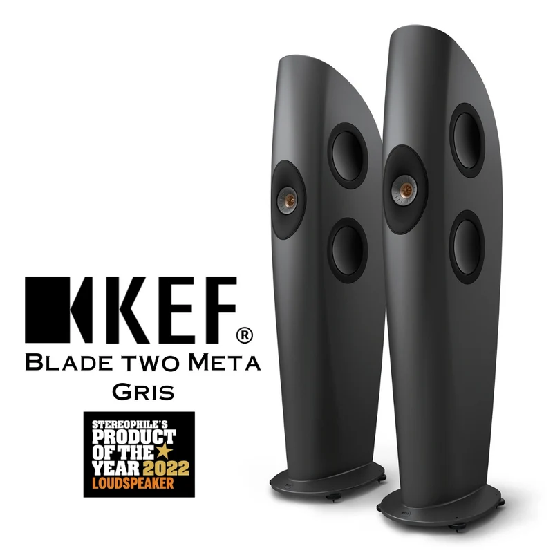 KEF Blade Two Meta - Enceintes de type colonne Haute-Fidélité technologie Uni-Q ®