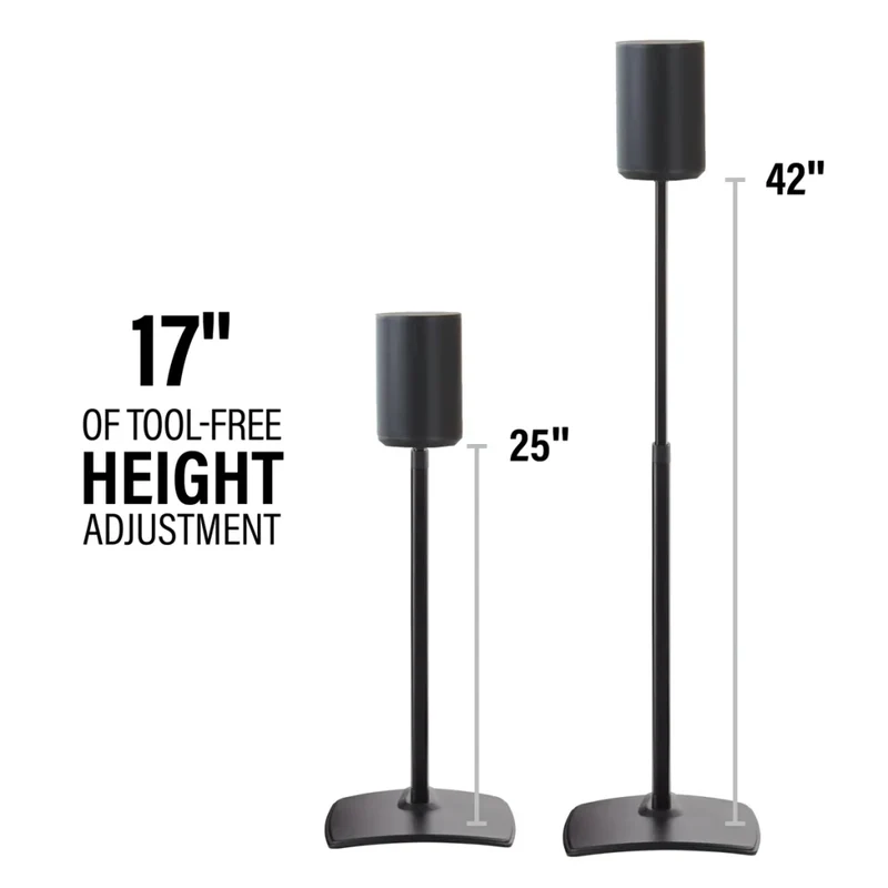 Sanus WSSE1A1 - Supports d'enceintes réglables en hauteur 25''/42'' pour Sonos Era 100™ (Unité)