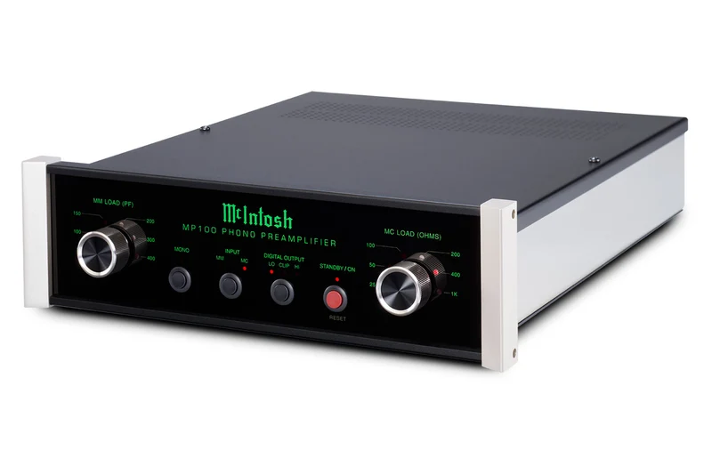 McIntosh MP100 - Préamplificateur phono, entrées à bobine mobile (MC) et à aimant mobile (MM)