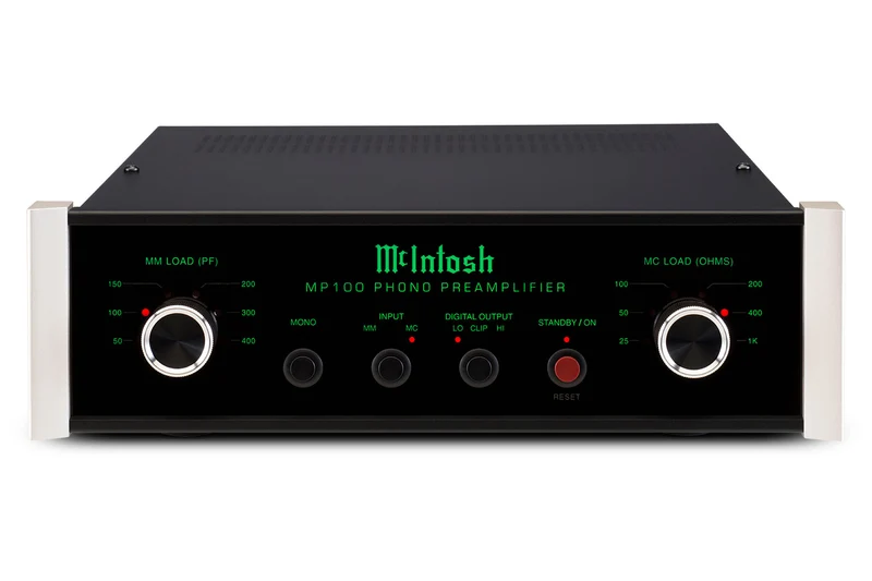 McIntosh MP100 - Préamplificateur phono, entrées à bobine mobile (MC) et à aimant mobile (MM)