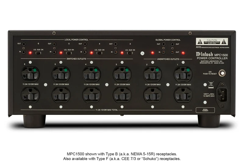 McIntosh MCP1500 - Barre d'alimentation 12 prises et conditionneur de courant