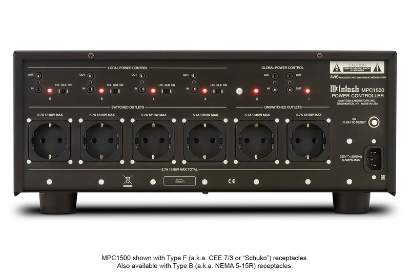 McIntosh MCP1500 - Barre d'alimentation 12 prises et conditionneur de courant