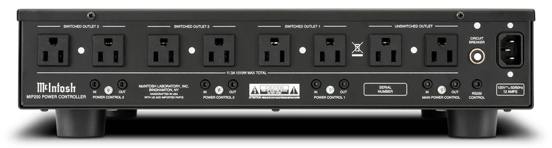 McIntosh MIP200 - Barre d'alimentation et conditionneur de courant à 8 prises