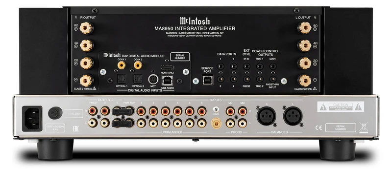 McIntosh MA8950 - Amplificateur stéréo intégré 200 Watts/Canal avec DAC 8 Canaux