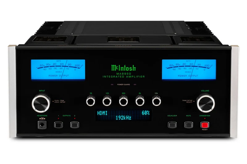McIntosh MA8950 - Amplificateur stéréo intégré 200 Watts/Canal avec DAC 8 Canaux
