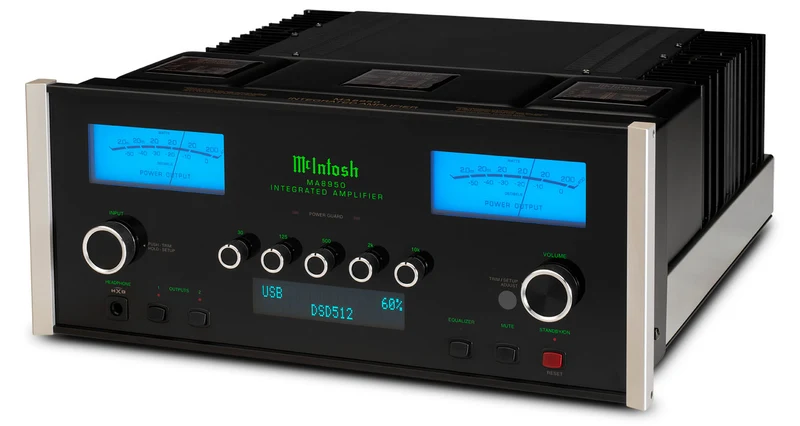 McIntosh MA8950 - Amplificateur stéréo intégré 200 Watts/Canal avec DAC 8 Canaux