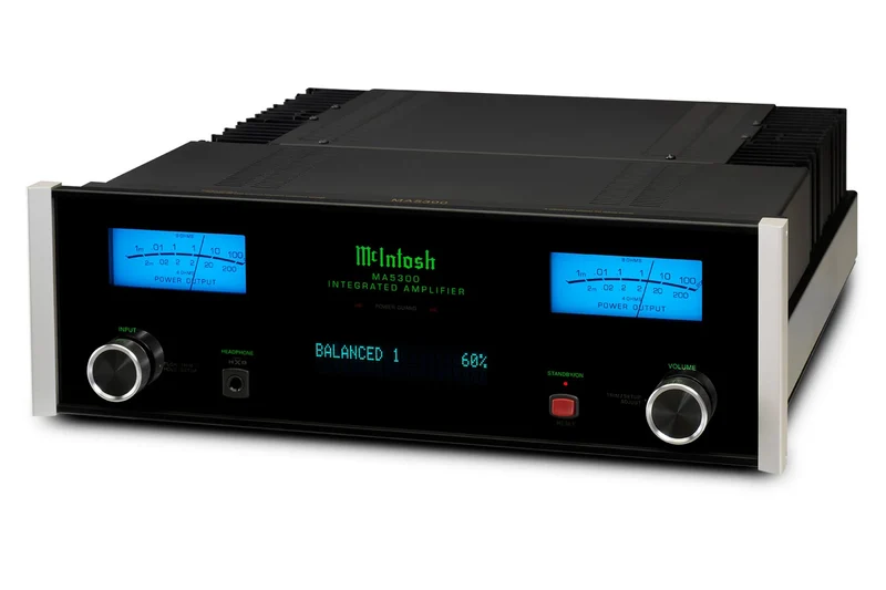 McIntosh MA5300 - Amplificateur stéréo intégré 100 Watts/Canal, DAC 8-canaux 32Bits, phono