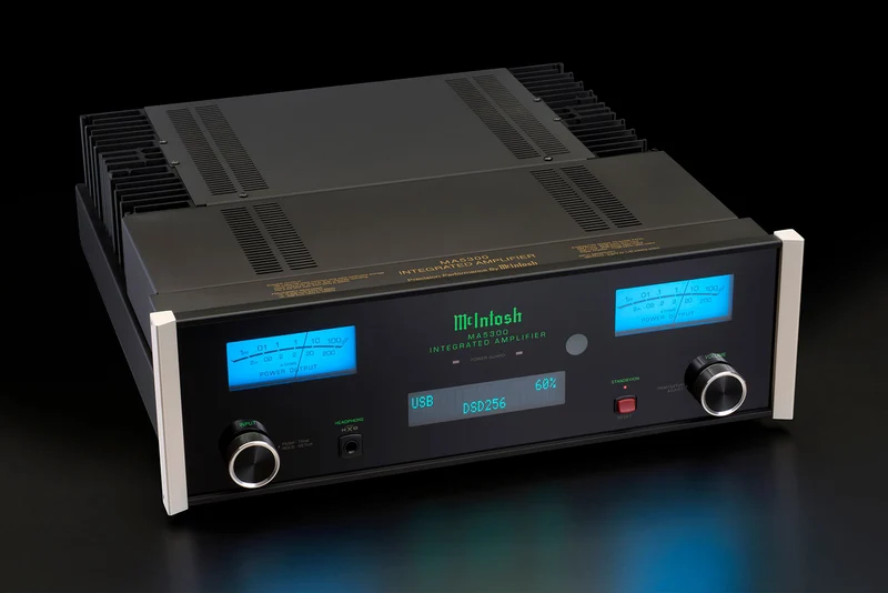 McIntosh MA5300 - Amplificateur stéréo intégré 100 Watts/Canal, DAC 8-canaux 32Bits, phono