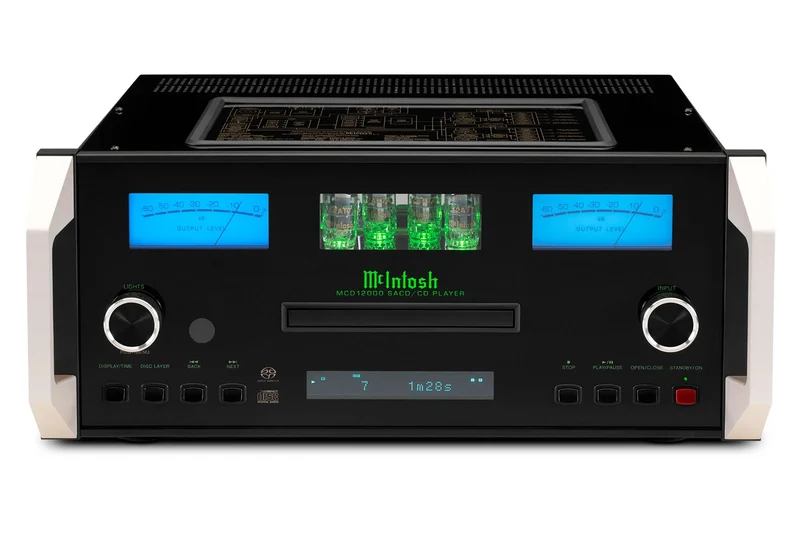 McIntosh MCD12000 - Lecteur SACD/CD, 2 DAC 32 bits/8 canaux, 4 tubes