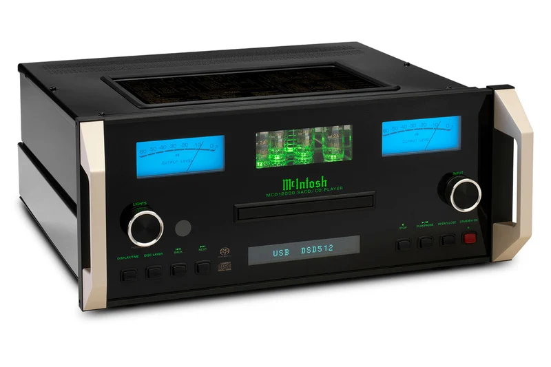 McIntosh MCD12000 - Lecteur SACD/CD, 2 DAC 32 bits/8 canaux, 4 tubes