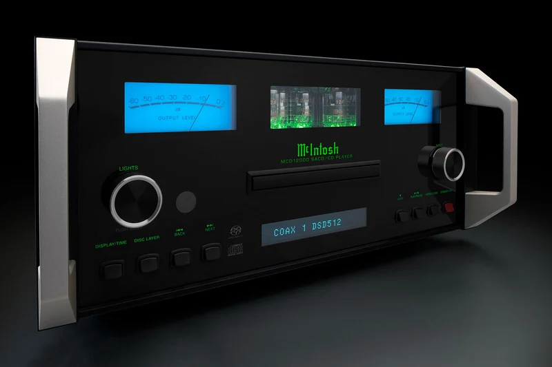 McIntosh MCD12000 - Lecteur SACD/CD, 2 DAC 32 bits/8 canaux, 4 tubes