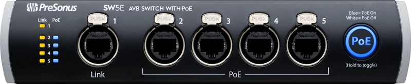 PreSonus SW5E | Commutateur Ethernet AVB 5 ports avec PoE