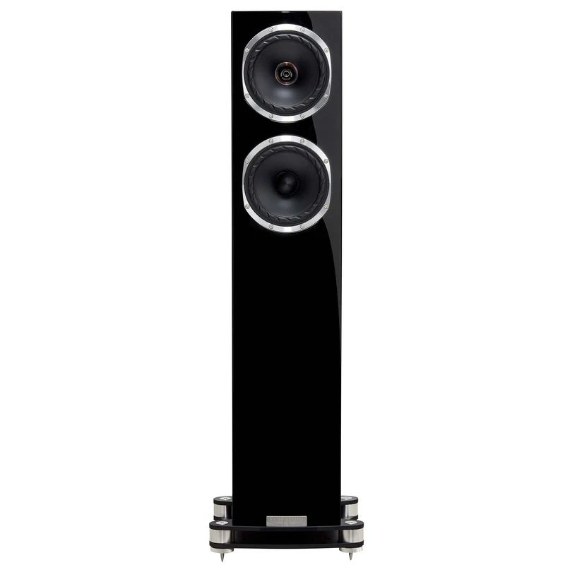 Enceintes acoustiques de type colonne Piano Noir (la paire)