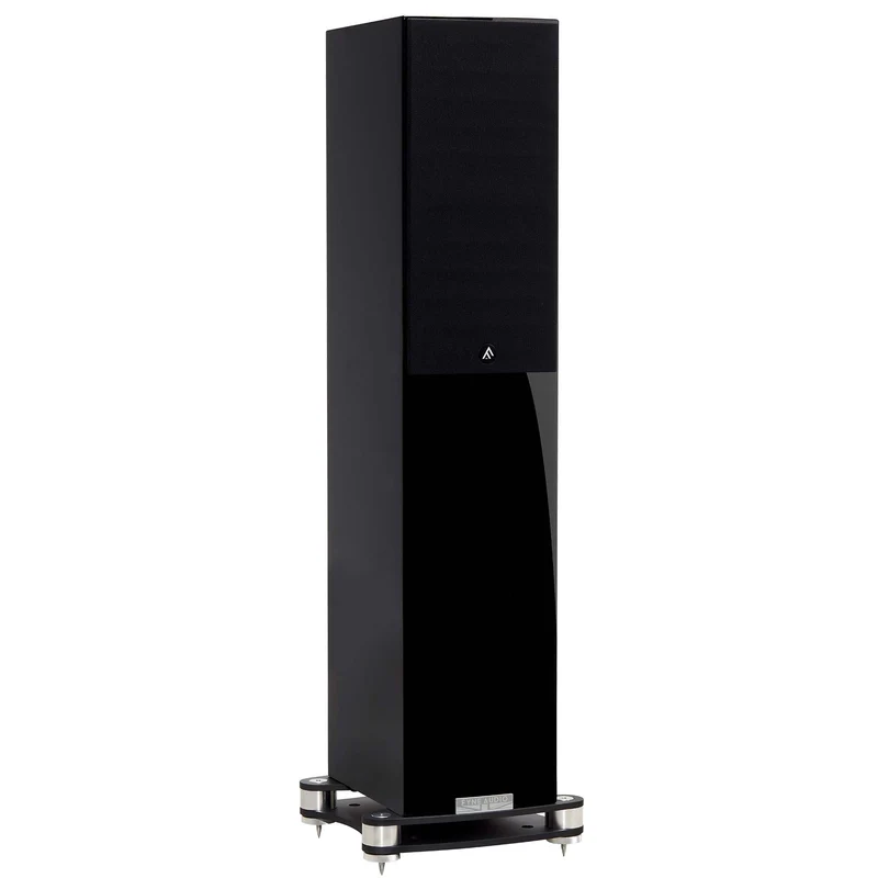 Enceintes acoustiques de type colonne Piano Noir (la paire)