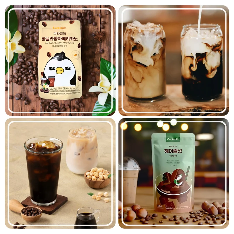 Cafés glacés Cantabile & Co - Boissons coréennes rafraîchissantes au café en sachet