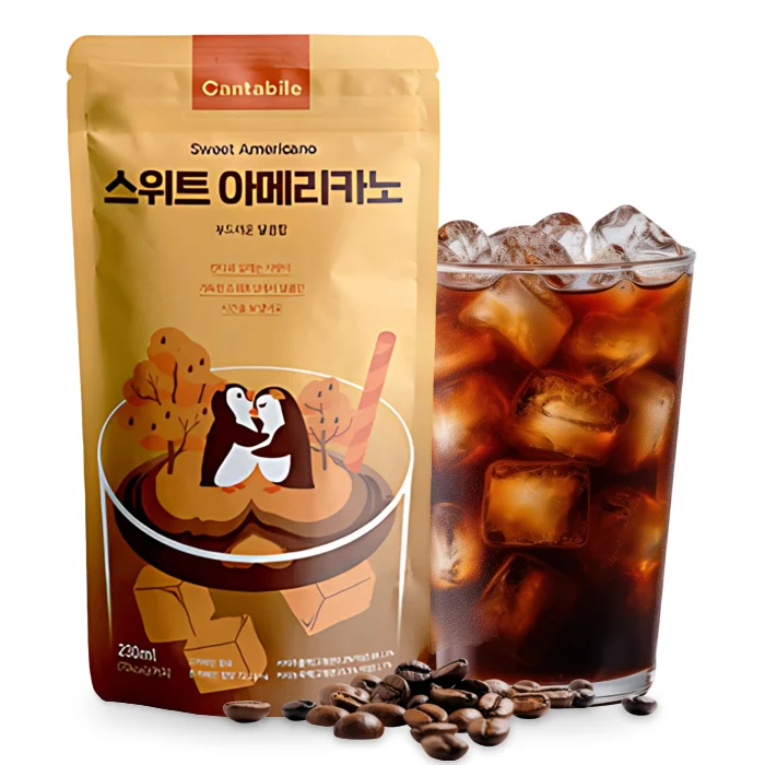 Cafés glacés Cantabile & Co - Boissons coréennes rafraîchissantes au café en sachet