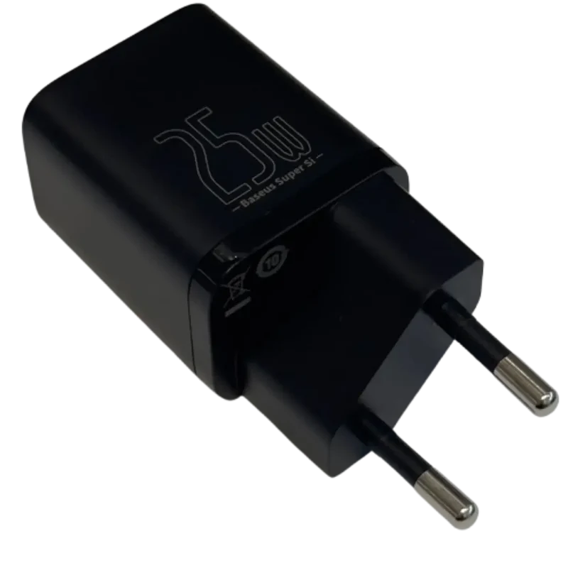Chargeur 25W IPHONE-ANDROID - USB-C avec câble - Noir